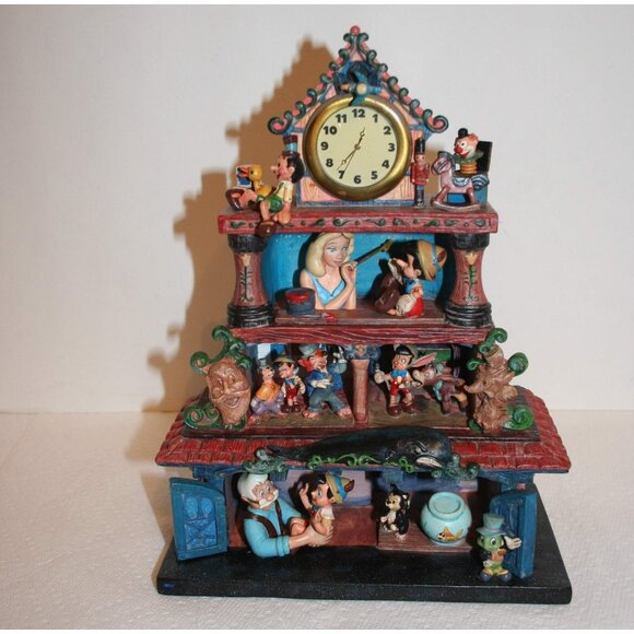 Disney Other - Vintage Pinocchio Disney Magic Moments in Time Musical Clock 11" House